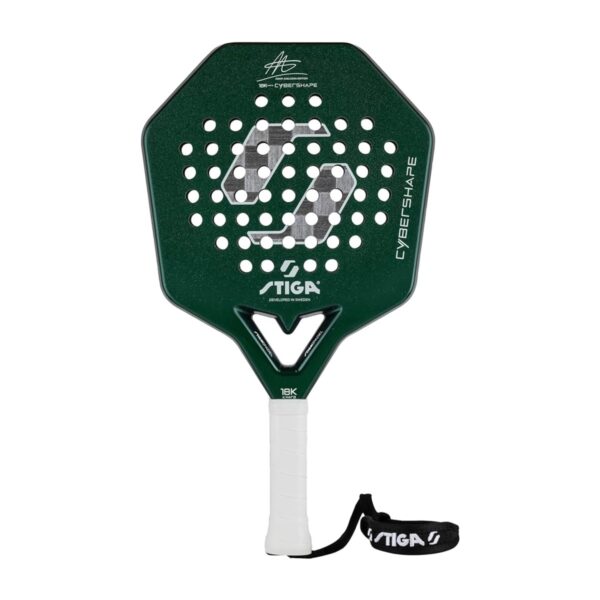 STIGA Cybershape 18K Hard - Racchetta Padel Diamante (Adam Axelsson Edition | Potenza e Rigidità)